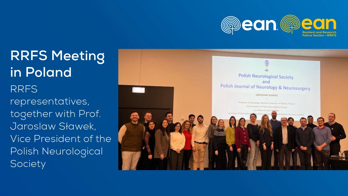 EANeurology's tweet photo. From 14-16 February 2025, EAN proudly participated in the RRFS Representatives Meeting in Warsaw, an event made possible with the incredible support of the Young Neurologists Section of the Polish Neurological Society. 🧠🤝
#EAN #EANeurology #RRFS #Warsaw https://t.co/dkcZeRKInr