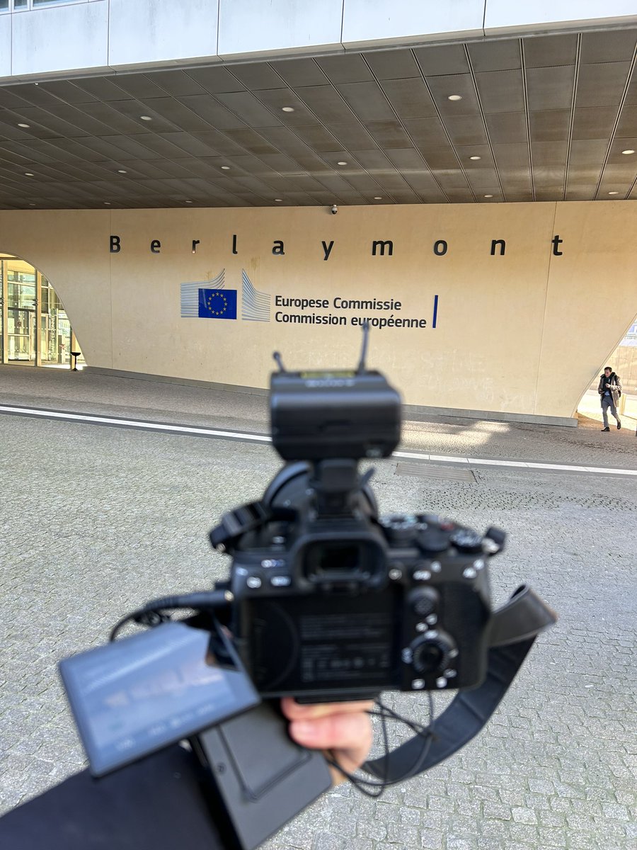 Filming at the Berlaymont in Brussels today 🇧🇪