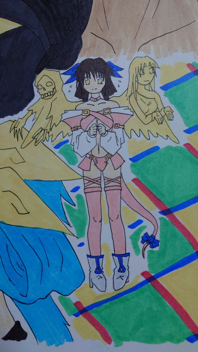 これ多分高校時代のやつ…
このカラーのディズィー描いてるって事は分かる人にはほぼ年齢バレるw 