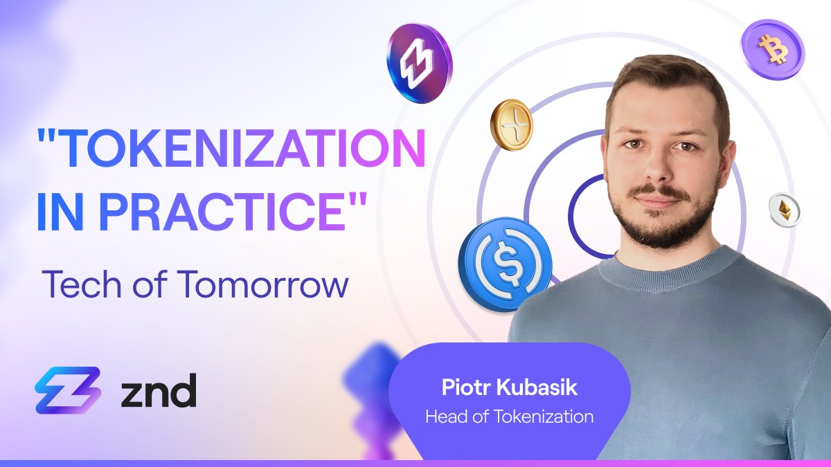 ZND_co's tweet photo. 🗣️ Piotr Kubasik’s Keynote at @TechOfTomorrow_! 🗣️

"Tokenization in Practice" – this is what Piotr Kubasik, Head of Tokenization at ZND, will be discussing! 🤩

In an era of exponential technological growth, it's hard to keep up with everything happening around us. It’s true – which is why events like Tech of Tomorrow are created, where experts from various industries discuss important, current topics! 👨‍💼

We are proud to be the main sponsor of this event – a place where topics like AI, IoT, and blockchain are covered. Yes, blockchain. 💸💻

Tokenization is an area that attracts everyone, but especially those running their own businesses – for most, tokenizing their business is still something abstract. And this is where Piotr comes in, sharing insights on:

🔹 What is tokenization?
🔹 What does the token implementation process look like?
🔹 What challenges should you expect before launching a token?

All this on March 19-20 in Poznań! 🏙️

And you? Have you bought your ticket yet? 👉 https://t.co/4UXR5g5iVz