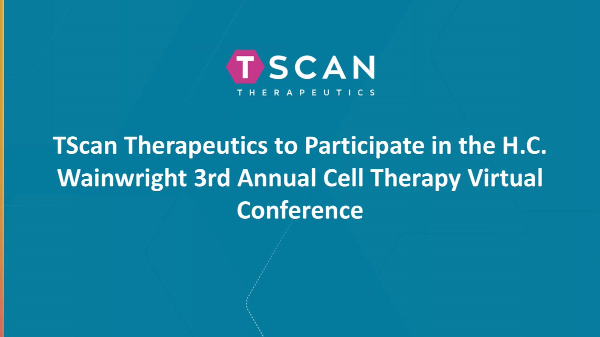 Today we announced that the Company will participate in a fireside chat at the <a href="/HCWCO/">H.C. Wainwright & Co.</a> 3rd Annual Cell Therapy Virtual Conference on Tuesday, February 25 at 10:00 a.m. ET. Learn more: bit.ly/4k0lnP1 #CellTherapy #TCells
