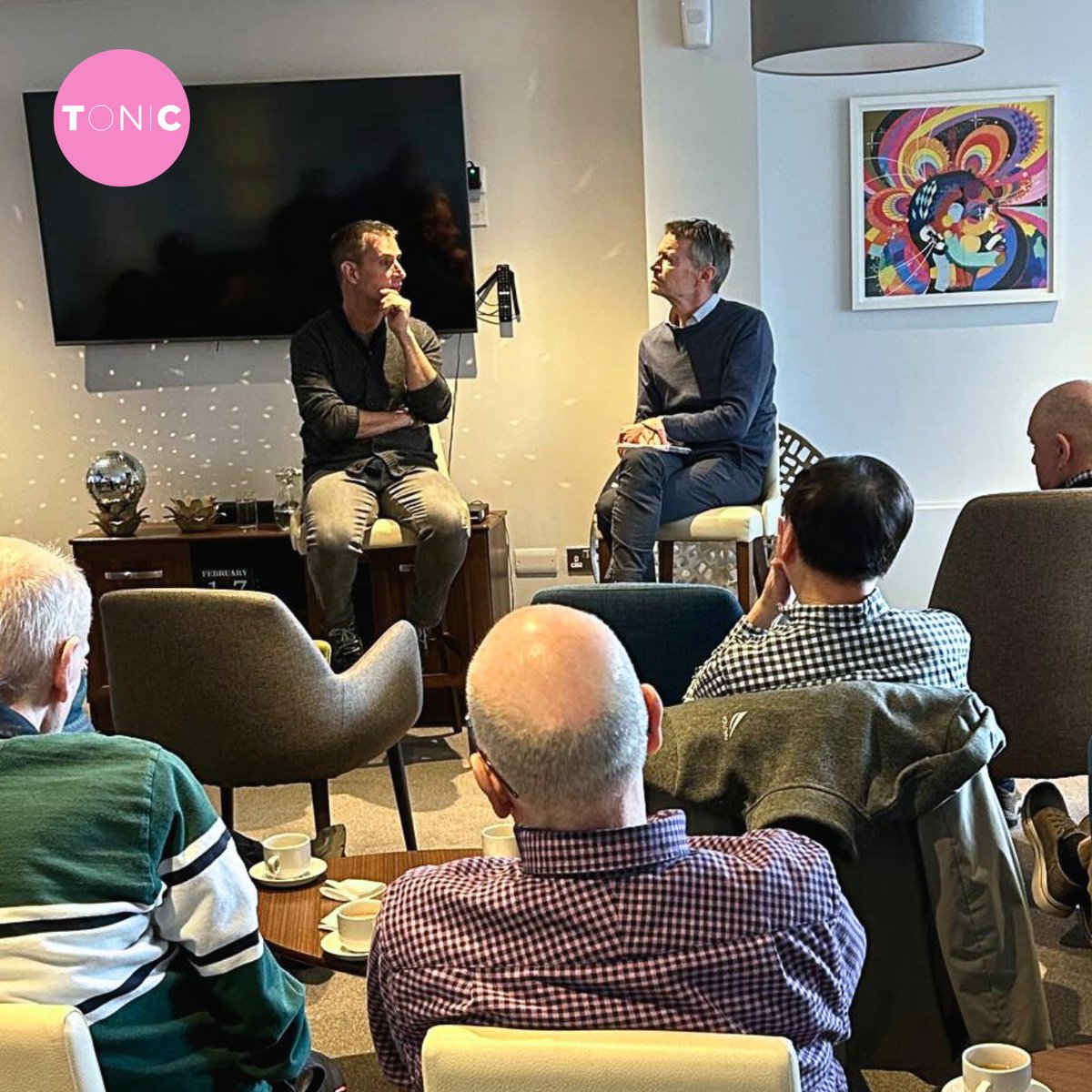 Yesterday we hosted our first 'Tea with Tonic' session of 2025 🥳

A huge thank you to Simon Blake OBE, <a href="/stonewalluk/">Stonewall</a>'s new CEO for coming along to Tonic@Bankhouse to talk with our residents 🏳️‍🌈 🏳️‍⚧️

Hosted by our wonderful Board member, Ali Wilson 💚
 
#lgbtq #retirement #community