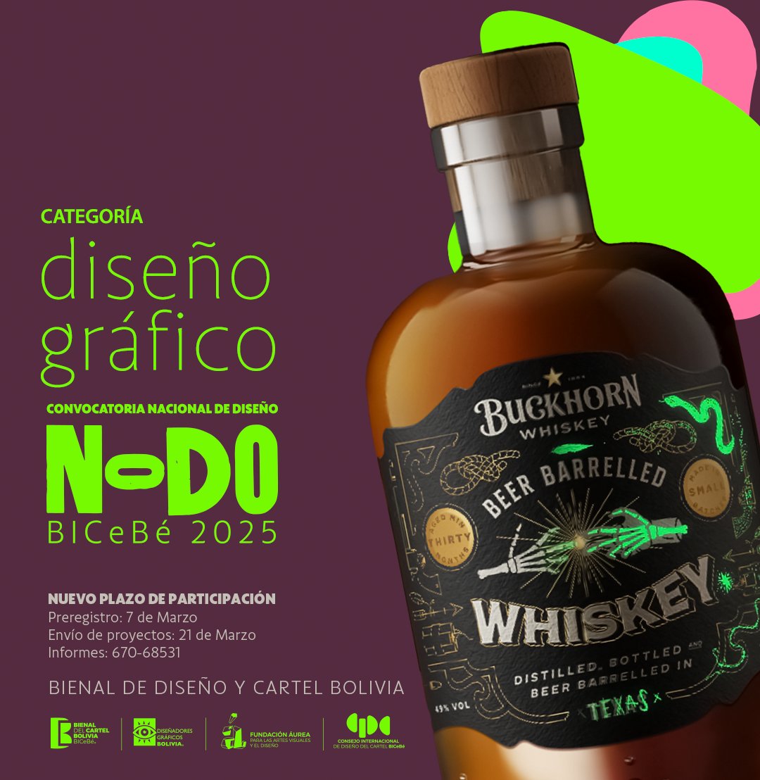 Participa de la primera exhibición de diseño boliviano NODO BICeBé 2025. Categoría: DISEÑO GRÁFICO
Nuevos plazos de cierre:
📌Preregistro: 7 de Marzo
📌Envío de proyectos 21 de Marzo
+ Info: 670-68531
Descarga la convocatoria: bit.ly/3EG0usf
#bicebe2025  Ph:Packpacker