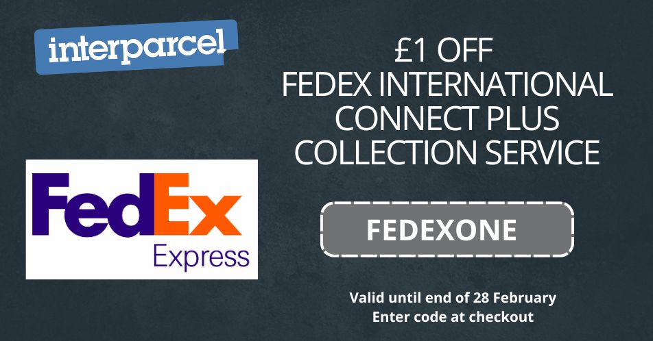 We’re celebrating the launch of our new FedEx International Collection service with a special offer! 🌍📦

Get £1 off FedEx International Connect Plus deliveries until 28/02 when you use code FEDEXONE at checkout.

💼✈️ Ship internationally for less – 👉 uk.interparcel.com/quote/parcel