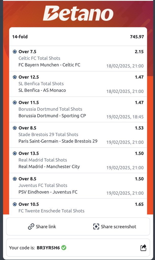 DavsmartMEDIA_1's tweet image. Never stop trying 
#Totalshot 
We are winning this ๐ฅ๐ฅ๐ฅ๐ฅ
#Code1 - BR3YR5H6 = 700 odds
#Code2 - 6L96RT5L = 400 odds
#Code3 - XYAKW37K = 200 odds
๐๐๐๐๐๐ฅ๐ฅ๐ฅ๐ฅ๐ฅ