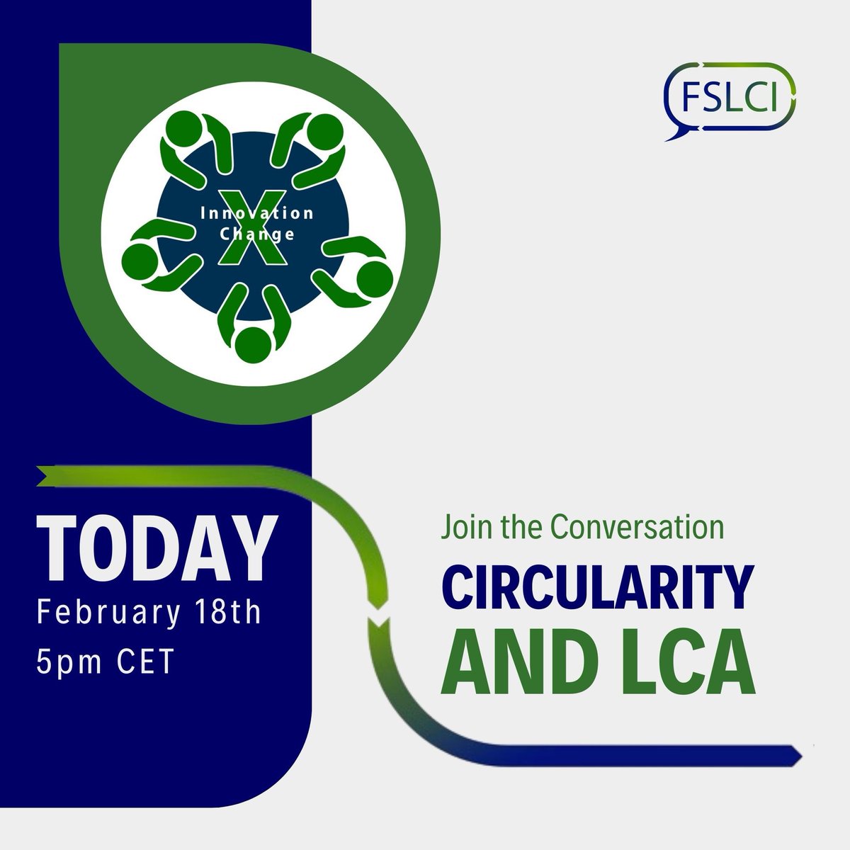 🚨 Event Alert 🚨 Join us TODAY for an open conversation on #Circularity &amp; #LCA as part of our Innovation X Change series of virtual #roundtable discussions 🗣️ Join us now as a member and engage on these and other topics with our community! More info: fslci.org/events/innovat…