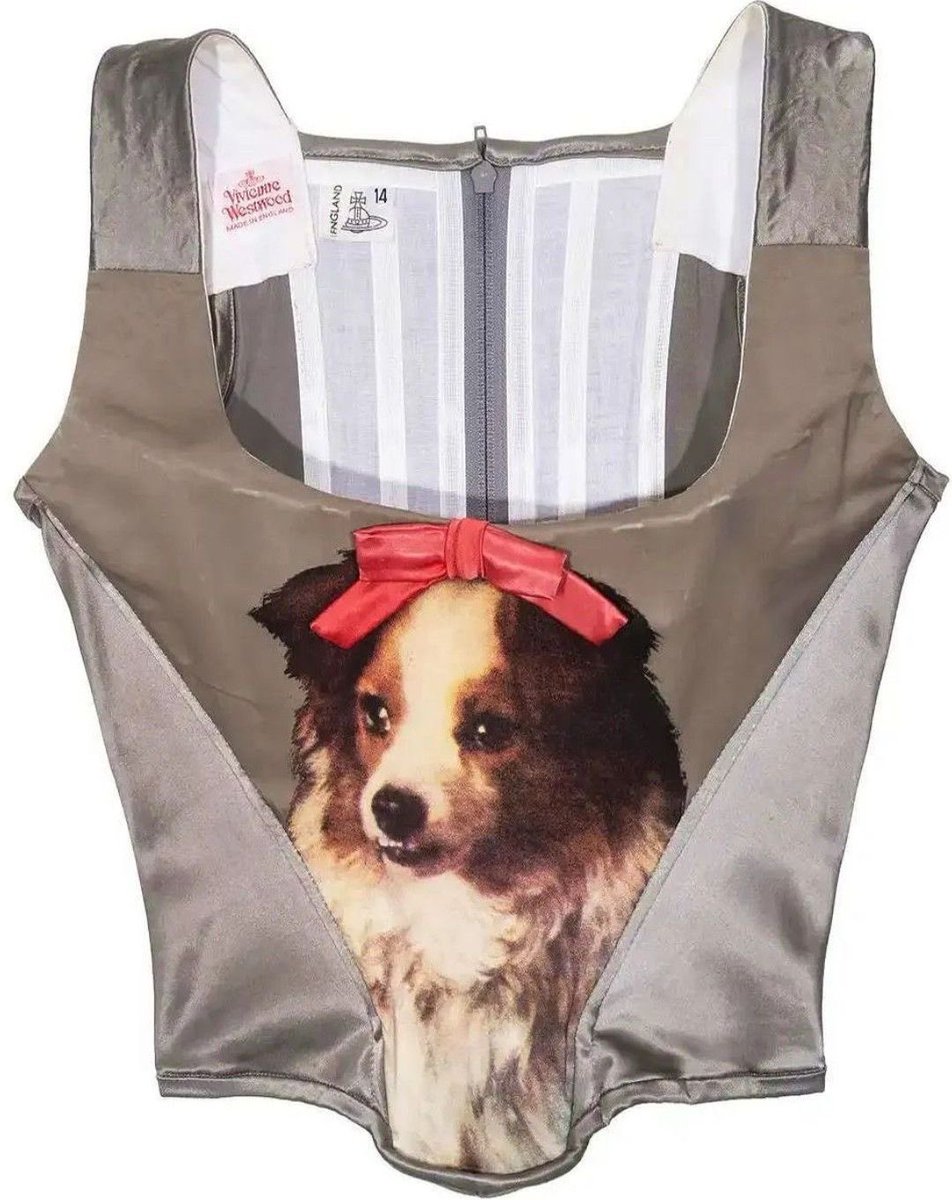 blusmarine's tweet image. vivienne westwood dog corset ✧