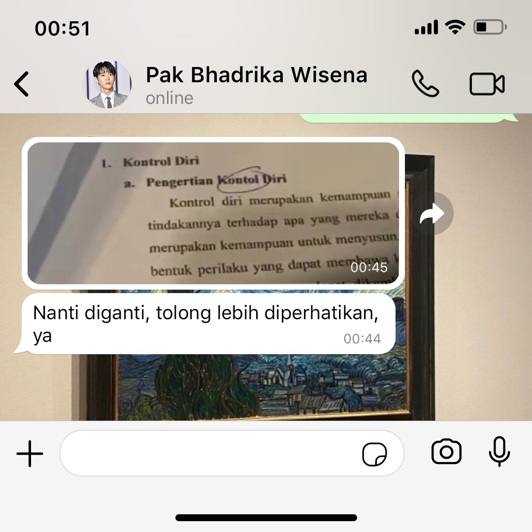 AjemScript's tweet photo. Mahasiswa Akhir (8)
#WisenArzitta series

|Doyoung Few Tweets AU|
©® AjemScript https://t.co/MG5CA3fuze