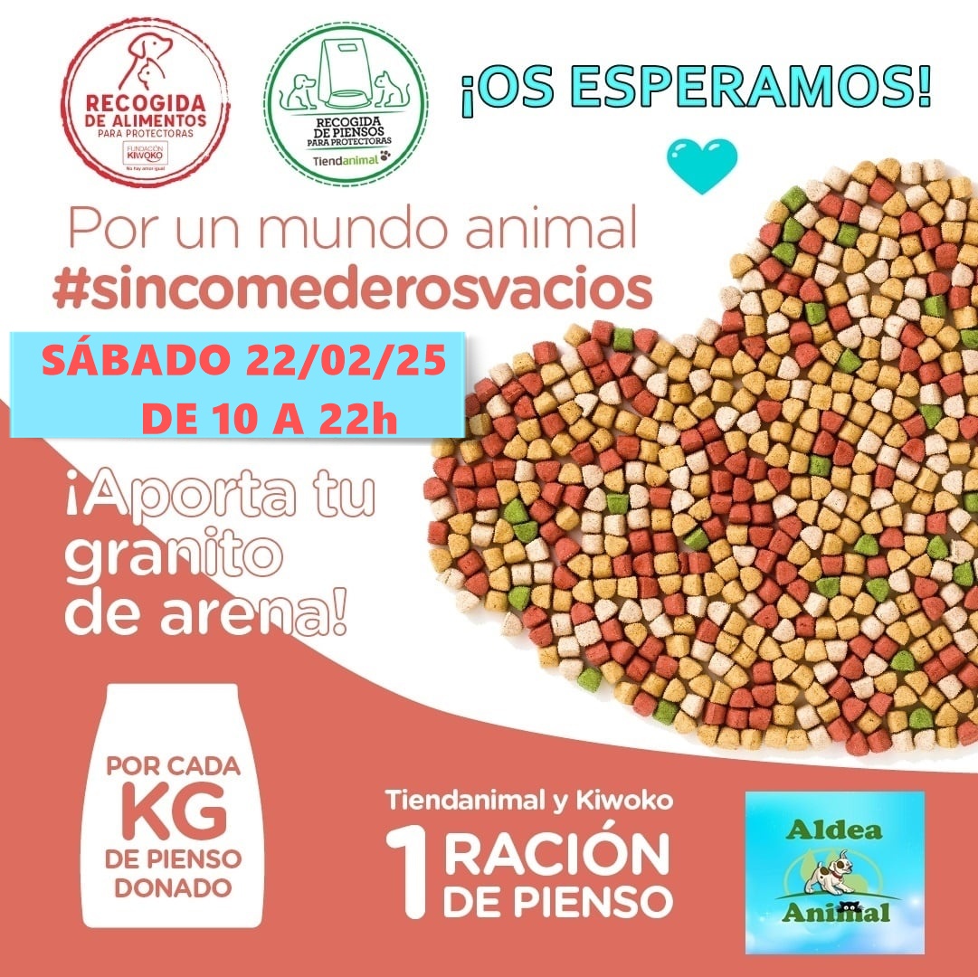 Os esperamos el Sábado 22/02/2025
¡Estaremos en la recogida de alimentos que @FundaciónKiwoko ha organizado en sus centros!

Concretamente estaremos en la tienda @Kiwoko de Madrid Xanadú, en horario de apertura de tienda, de 10 a 22h
