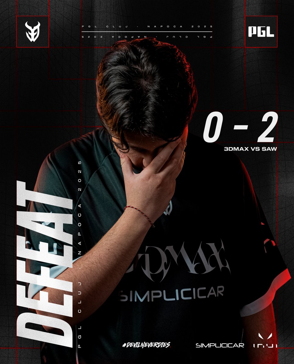 Our PGL Cluj-Napoca journey ends here… 💔

GG <a href="/sawggofficial/">SAW</a> , well played 💪
We fall, we rise. See you soon 👊

#DevilNeverDies 👹