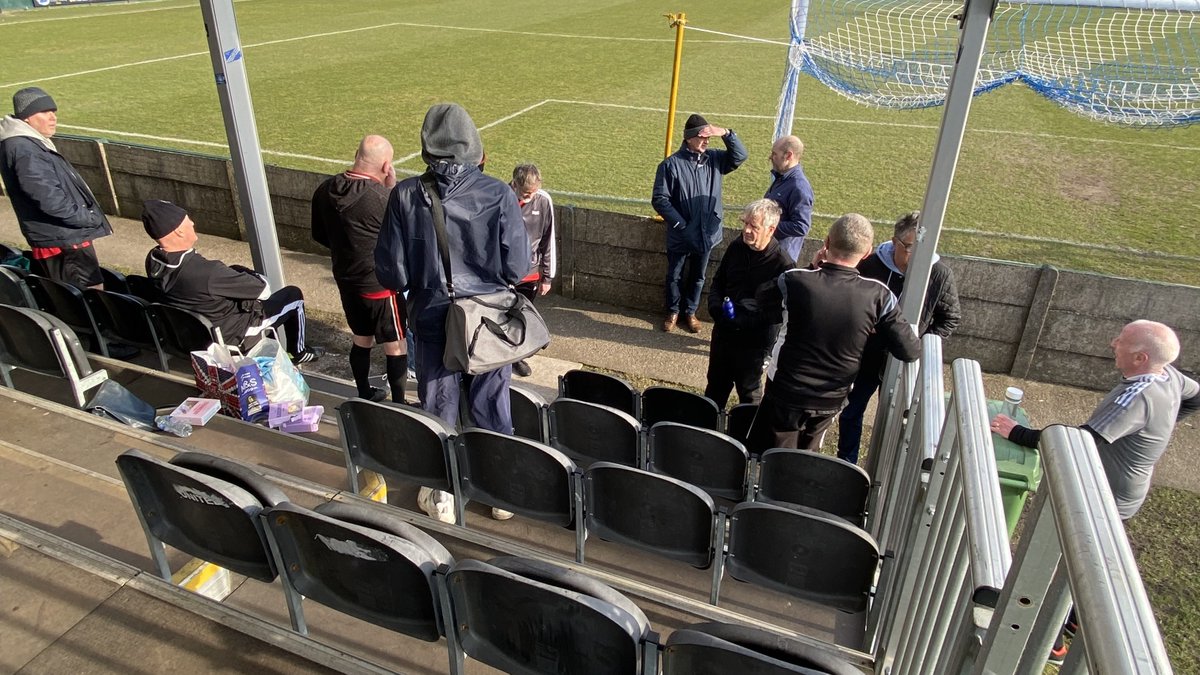 Football is a great game but it's benefits go way beyond what happens on the pitch.
Apres-game at our <a href="/theyellows/">Warrington Town FC</a> Walking Football session. Just to sit and talk to old and new friends for a short while. OK there was cake involved, but we see this week in week out at our sessions.