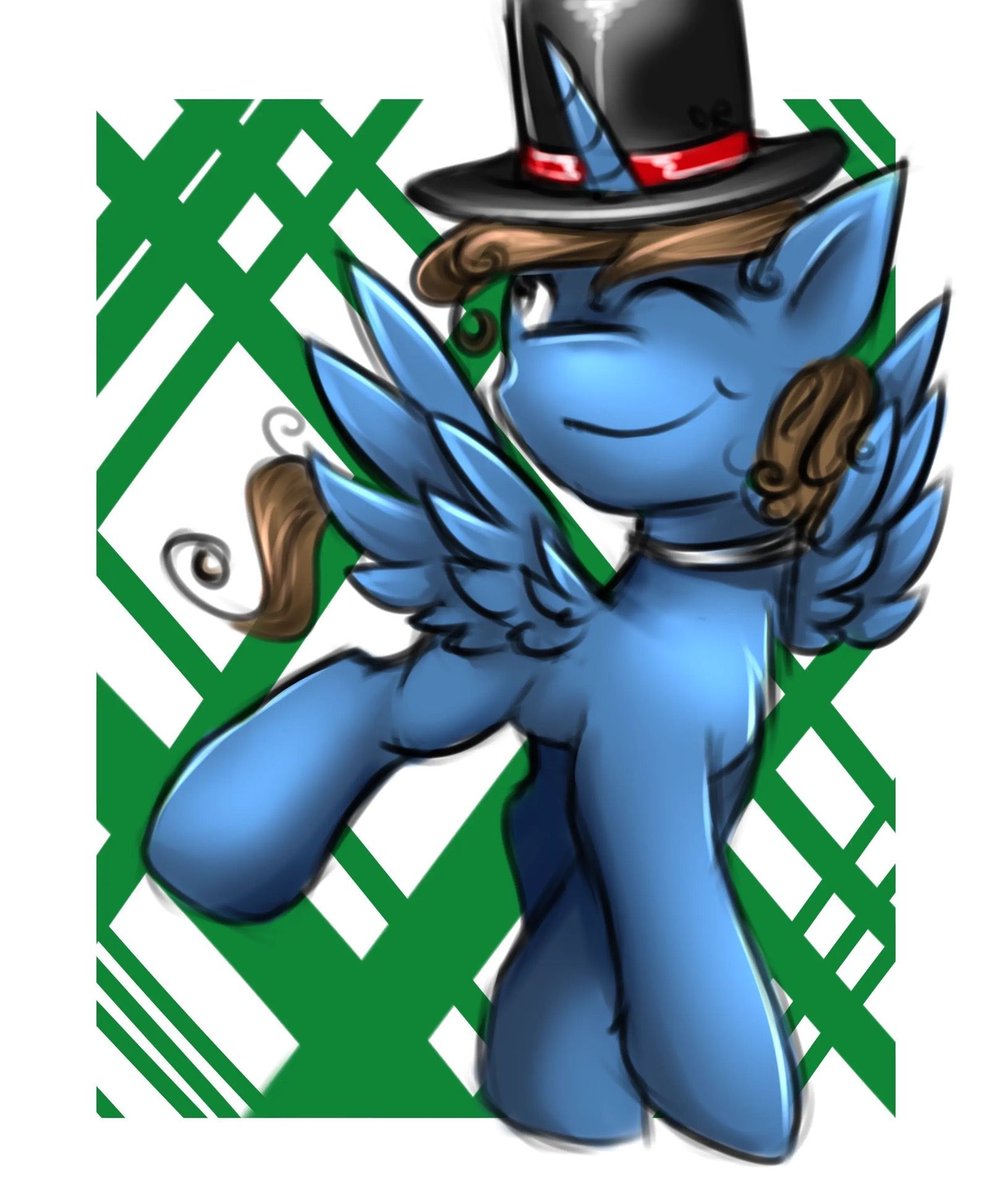 PupRayne's tweet photo. I used to have a ponysona called Tops that I identified with for a long long time. They started a unicorn and ended up an Alicorn in the end! https://t.co/fNryfBdFjR