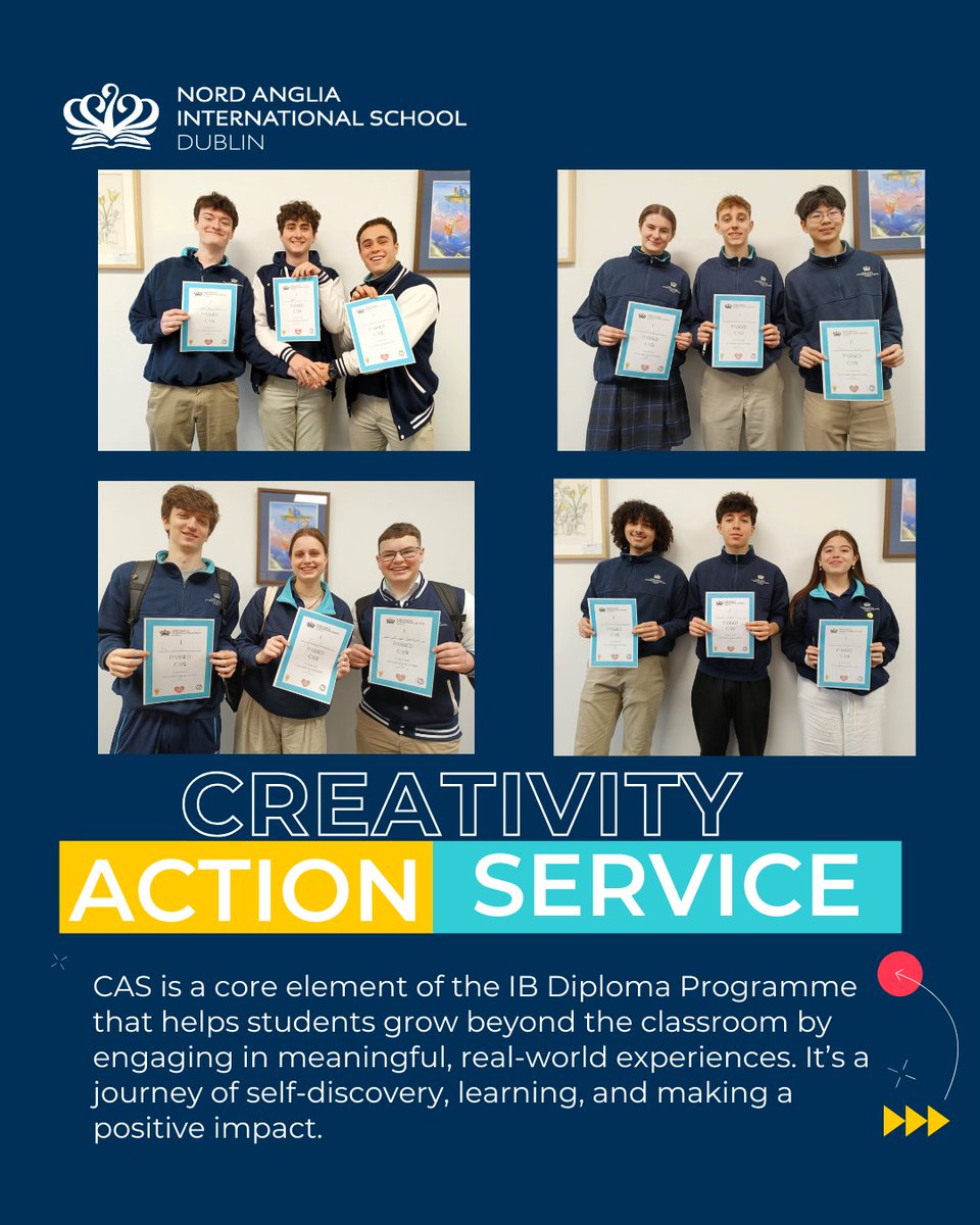 NAISDublin's tweet image. Congratulations to our Grade 12 students on successfully completing the final step in their DP CAS programmes, the CAS Interviews!
🌱 Every student’s CAS journey is unique, but the impact is universal!
#CreateYourFuture #NordAngliaEducation #InternationalSchool
