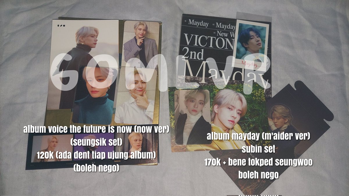 gomlvr's tweet photo. wts/want to sell ina
📍ready kamar, bekasi, jabar
▪︎co FULLPAY 🍊, incl all
▪︎bisa 🍊 video
▪︎WW must have indonesia address
serious buyer only! 

t. victon kang seungsik album photocard voice the future is now mayday 3rd alice nostalgia pop up store sg21 https://t.co/e72qYPTElb