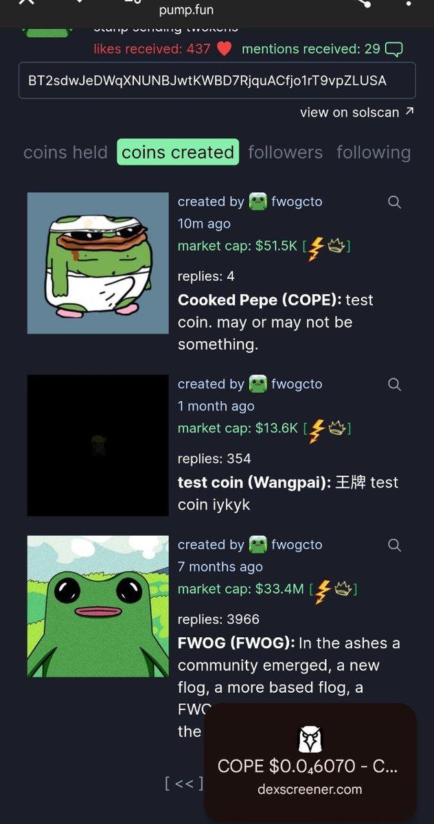 lovewei5200's tweet photo. $COPE
EdwqiwoDem186qtxfWQ9Snuq2es3e5vSeqvoEctbpump

如果我跟你们说，这是 FWOG 的 DEV 刚发的币，你会怎么做？ https://t.co/bllGKTgSvv
