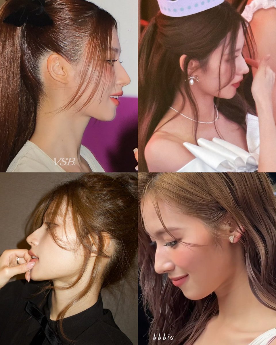 sana’s insane and perfectly sculpted side profile