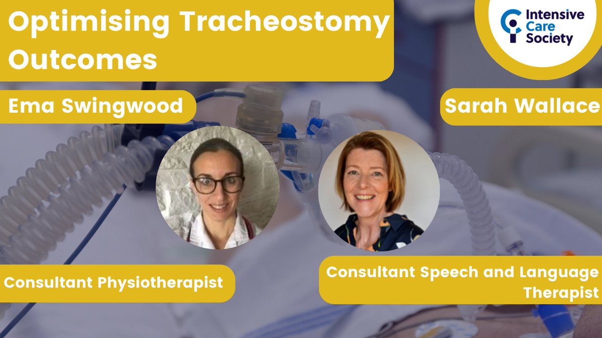 Our next study day is next month exploring tracheostomy outcomes!

Chairs Sarah Wallace and Ema Swingwood will be leading a day of learning, examining key questions with real life examples and evidence throughout.

Book your spot for 27 March now👇

bit.ly/trachstudyday