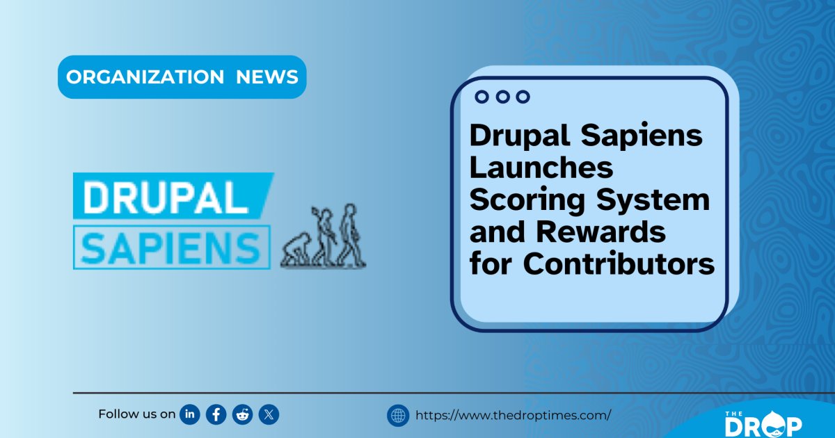 🎉 Earn rewards for contributing to #Drupal! Drupal Sapiens <a href="/juandels3/">Juan Delgado</a>  introduces a new scoring system—publish articles, share snippets, and complete milestones to unlock vouchers, training, and more! 🚀 Learn more: bit.ly/4gGAV7L #DrupalCommunity #OpenSource