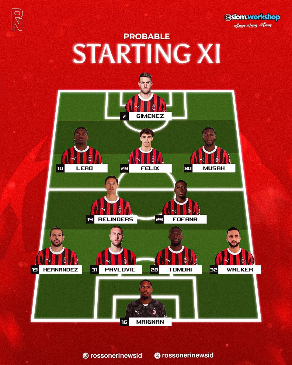 ROAD TO #MILANDAY 🔴⚫️

AC Milan vs Feyenoord
🗓️ 19 Februari 2024
⏱️ 00.45 WIB

Laga hidup mati bagi Milan untuk wajib raih kemenangan  jika ingin terus melanjutkan langkahnya di UCL. Sayangnya Pulisic dikabarkan akan absen di pertandingan penting nanti.

Prediksi agregat?