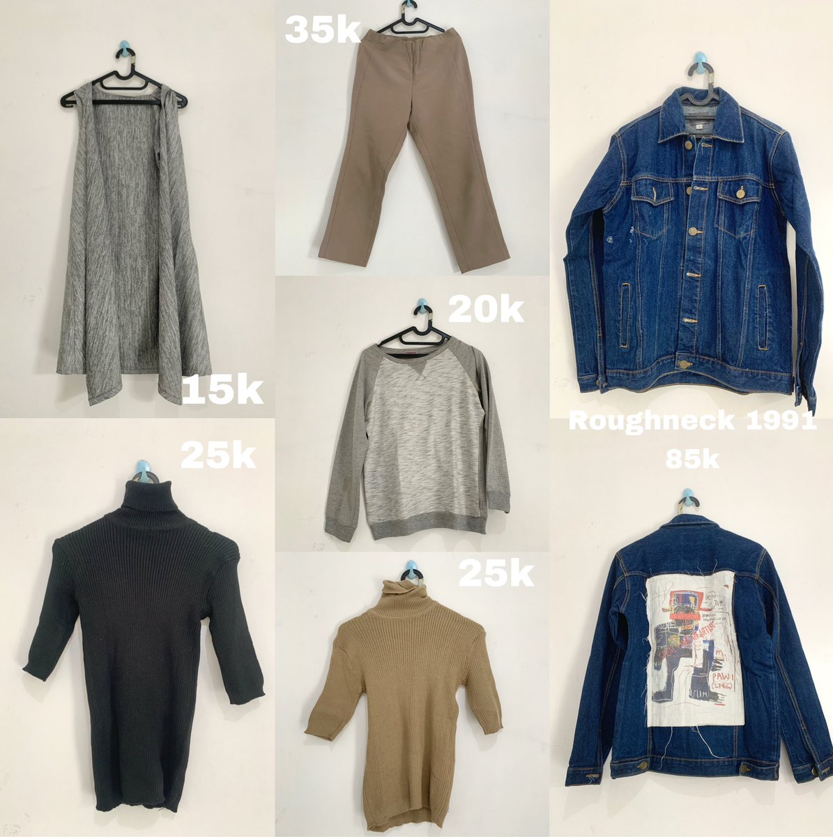 etheraaaal's tweet photo. @draftanakunpad3 mau preloved kemeja, knit, sama kaos buat kuliahhh!! 💓🌷💗🌟 all under 50rb! (kecuali jaket jeans hehe)🥰 kalauu minat dm yaa https://t.co/cYQ4EIPB3V
