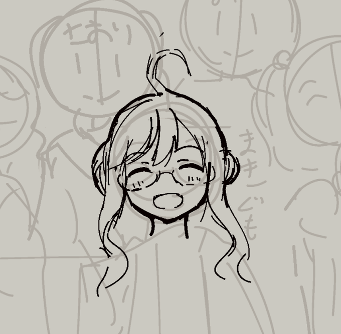 やっぱ可愛い女の子を描くのは楽しいな
もう顔だけで楽しい 