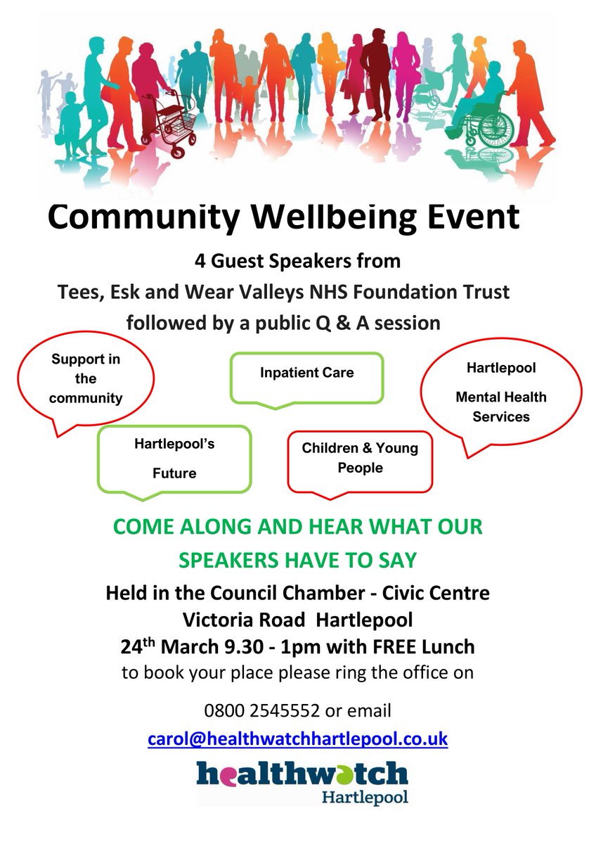 Healthwatch Hartlepool tweet media