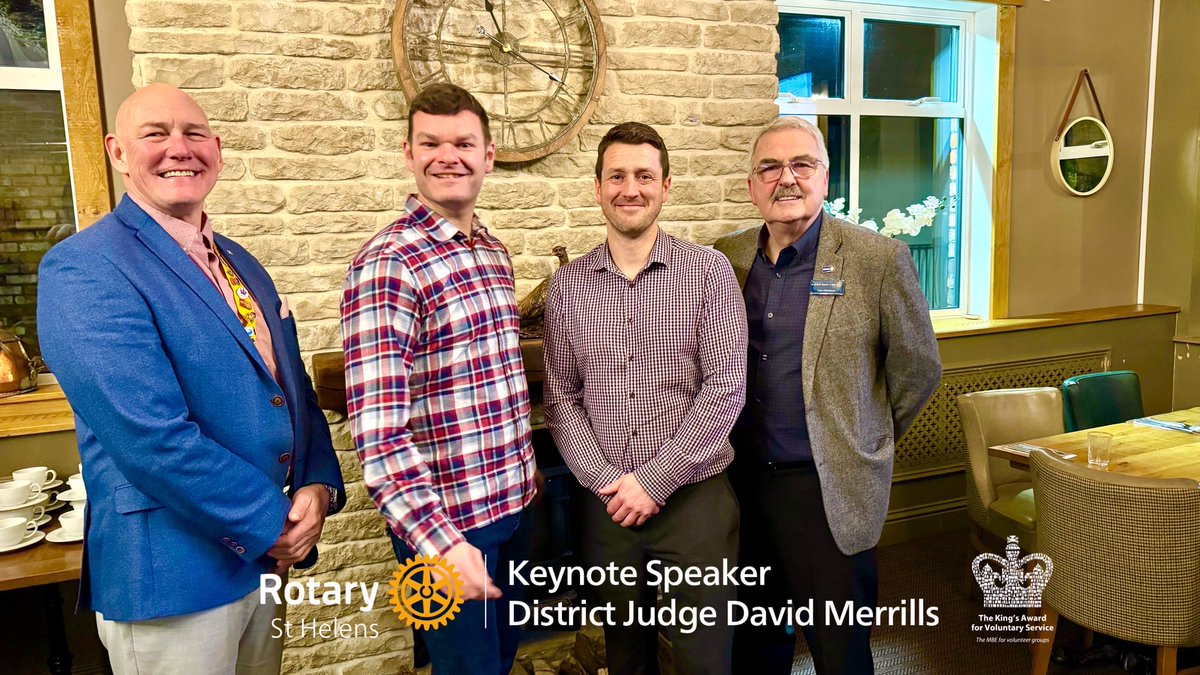 On February 17, 2025, Rotary St Helens had the distinct honour of hosting District Judge Merrills as our keynote speaker.
