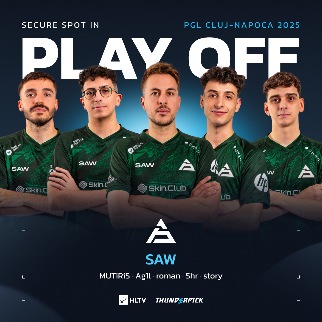 Playoff spot locked in - <a href="/sawggofficial/">SAW</a> | #PGLClujNapoca ✅