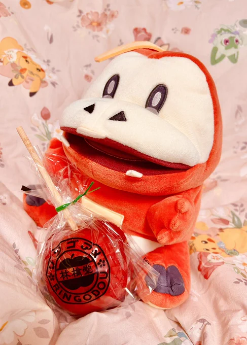 ホゲちゃんにりんご飴買ってきてあげました!! 