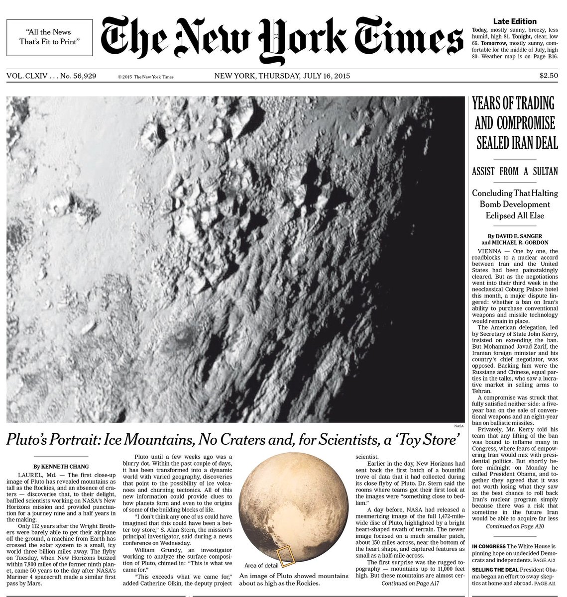AlanStern's tweet image. OTD in 1930, 95 years ago today, Clyde Tombaugh of @LowellObs  in Flagstaff, Arizona, discovered the solar system&apos;s 9th planet, Pluto, orbiting out beyond Neptune. 

One human lifetime later, we&apos;d developed spaceflight and explored Pluto up close. Humans are incredible.