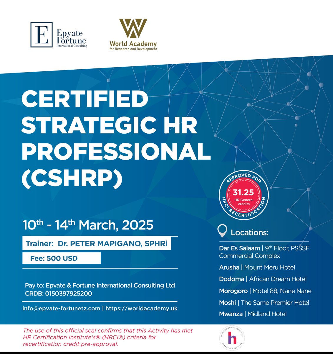 epvatefortune_'s tweet image. #CSHRP #COKRSP #HRStrategy #OKRs #Leadership #PerformanceManagement #BusinessGrowth #EpvateAndFortune #WARD