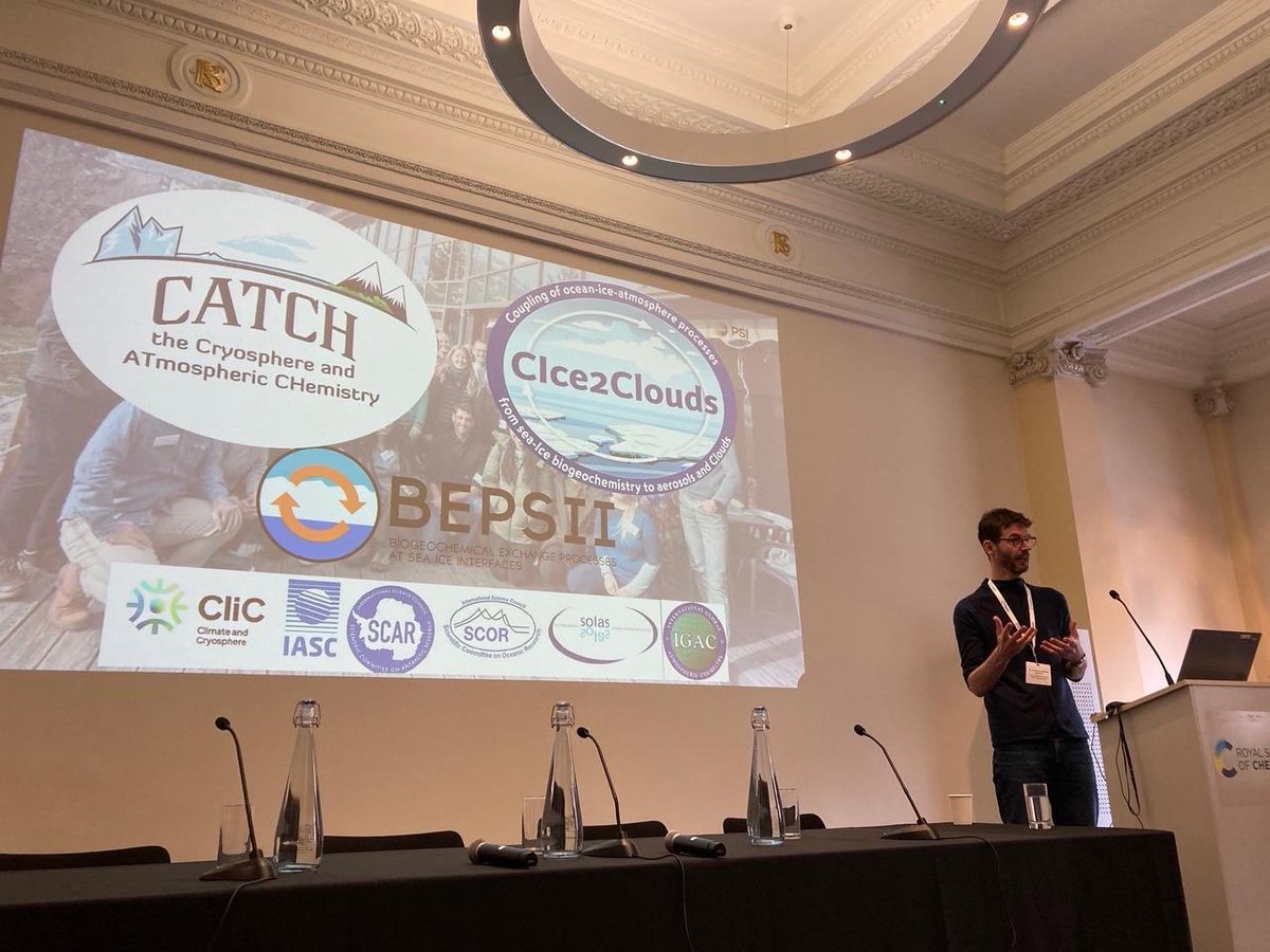 Nice talks <a href="/Faraday_D/">Faraday Discussions</a> #FD_Atmos that relate #AtmosphericChemistry to the <a href="/BEPSII_seaice/">BEPSII</a> topics.