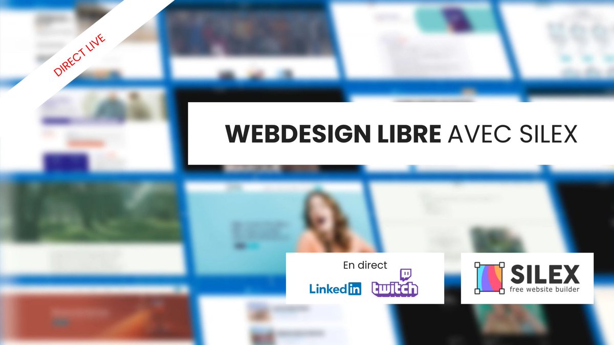 Les événements francophones en ligne concernant #Silex
events.silex.me/@webdesign_lib…

🔔 Inscrivez-vous pour recevoir une alerte pour les prochains épisodes de l'émission mensuelle **Webdesign libre ave  Silex** avec <a href="/ceubri/">Brice MARTIN</a> et <a href="/lexoyo/">Alex Hoyau</a>

Les replays ici:
video.silex.me/c/silex_fr/vid…
