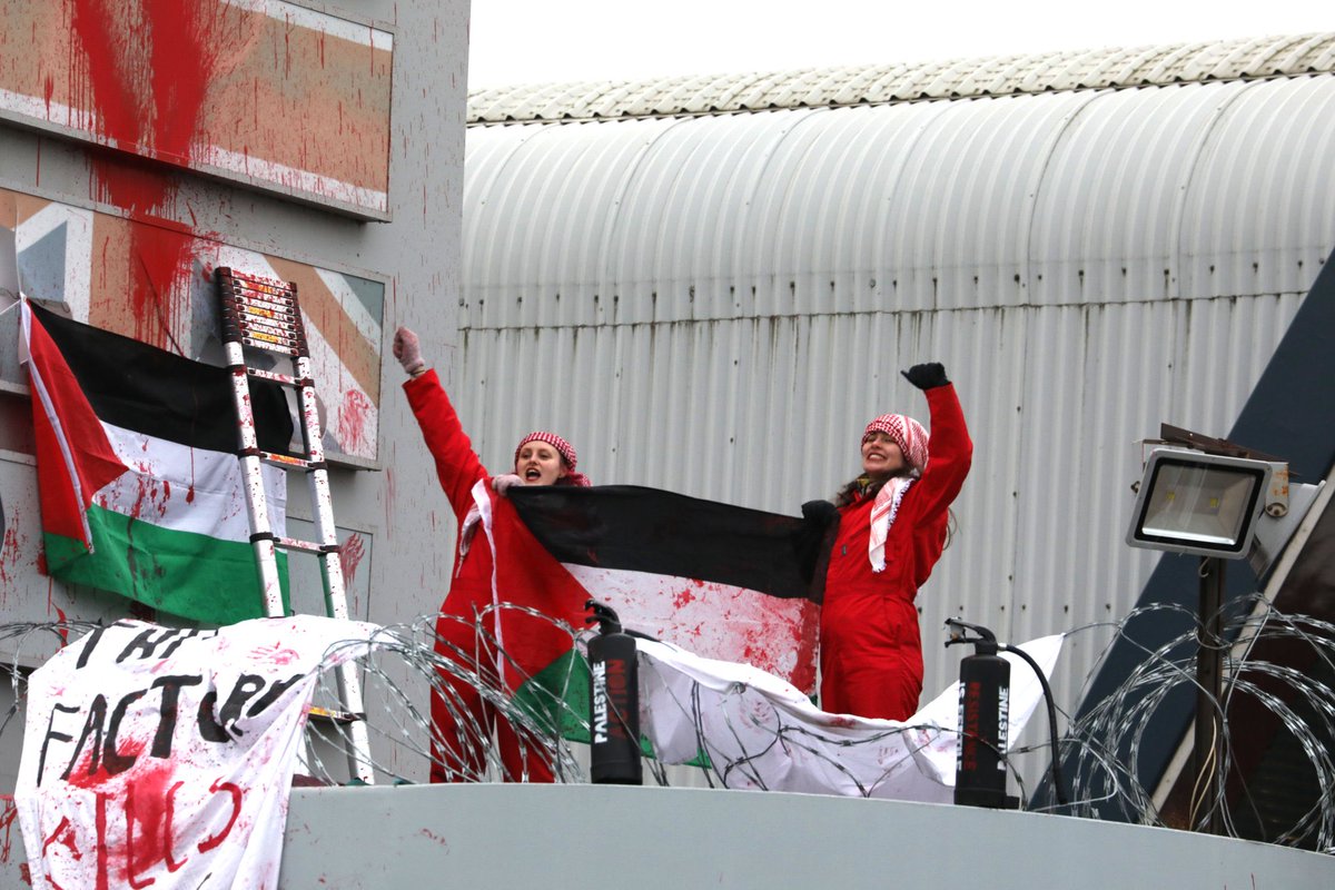 More people should know there is an arms factory directly owned by the Israeli government in Newcastle, UK. 

The factory belongs to the Israeli government firm Rafeal and is headed by a current member of the House of Lords, John Hutton.

Today, Palestine Action shut it down.