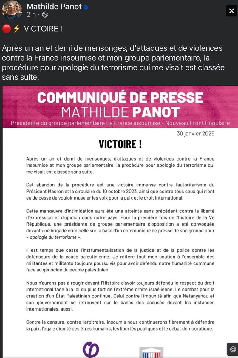 MartinTeissier's tweet photo. @mbompard @FranceInsoumise La justice commence à se prononcer face ces accusations infâmes et injustifiées envers les insoumis. Il est vraiment temps que ces attaques indignes cessent. Mais ce qui est surprenant c’est qu’aucun de ceux qui nous accusent d’antisémitisme n’ait eu le courage de porter plainte https://t.co/Xs1GJSmzfj