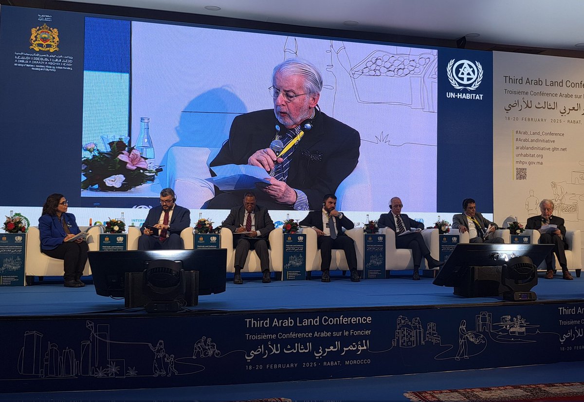 Delighted to have Dr Pinheiro at the #Arab_Land_Conference, talking on housing, land &amp; property restitution as a tool for peace in the high level session on land &amp; crisis. The links to follow sessions on YouTube are in the online programme!  arablandinitiative.gltn.net/media/events/t…