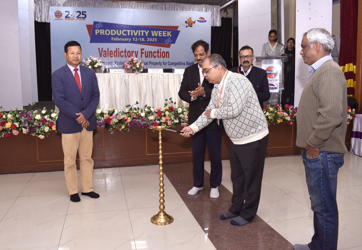 IOCLRefineries1's tweet image. &quot;Innovation begins with an idea, but its true value is realized when protected.&quot; The Productivity Week at @IndianOilcl&apos;s Digboi Refinery concluded with an inspiring valedictory function, highlighting the impact of innovation and intellectual property. #Innovation #IPProtection