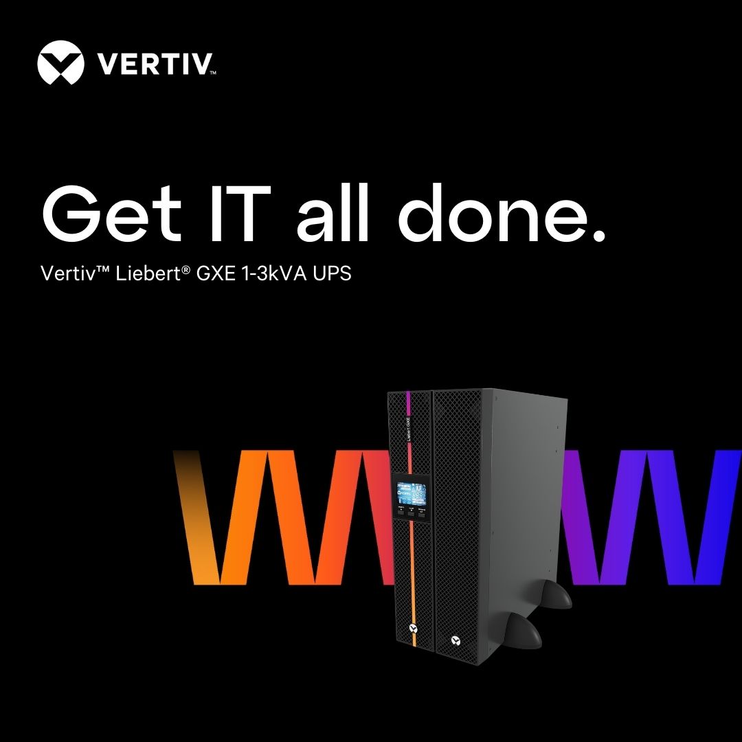 VertivEMEA's tweet photo. 🚀 Meet the Vertiv™ Liebert® GXE 1-3kVA UPS—a cost-effective, reliable power solution packed with essential features!
Enhance your power management with the GXE 1-3kVA UPS today!🔋https://t.co/Ji661AzDAA
#Vertiv #Liebert #PowerProtection #EnergyEfficiency #GXE https://t.co/ZW0pKinSQq