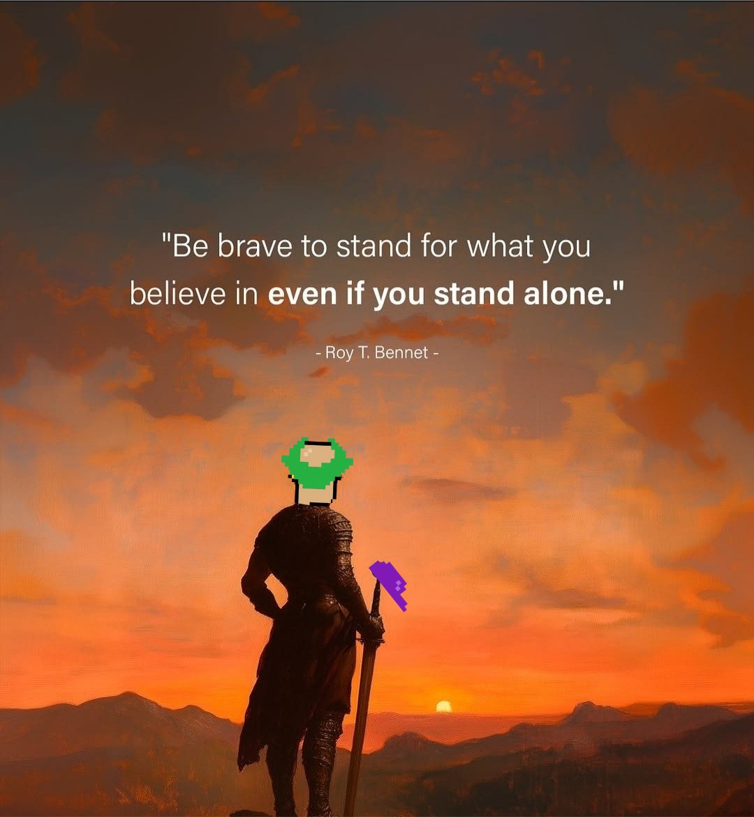 kev0x13's tweet image. Gm ☕️ 

Phunks stand phirm, even when standing alone. 

True strength lies in holding your ground, believing in your path, and leading with conviction. 

The journey isn't always easy, but the brave never waver.

Stand Phunky and Phree ✊️

#CryptoPhunks