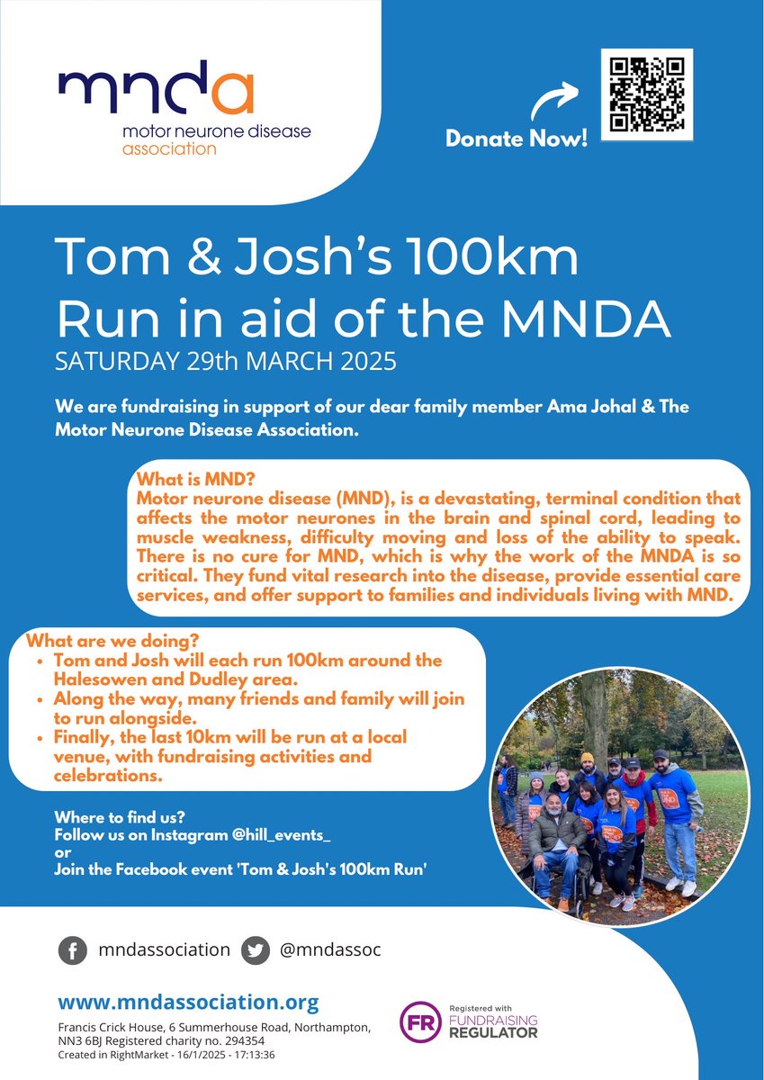 Over 50 runners have now signed up to take part in this event. Please show your support.