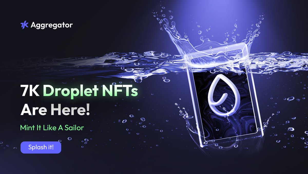 💧 The #DropletNFTs are here!

Your Drops are about to become exclusive digital assets:

🏆 4 unique NFT tiers
🏆 Limited supply
🏆 Convert Drops or buy on Sui marketplaces

Here’s everything you need to know. 🧵
