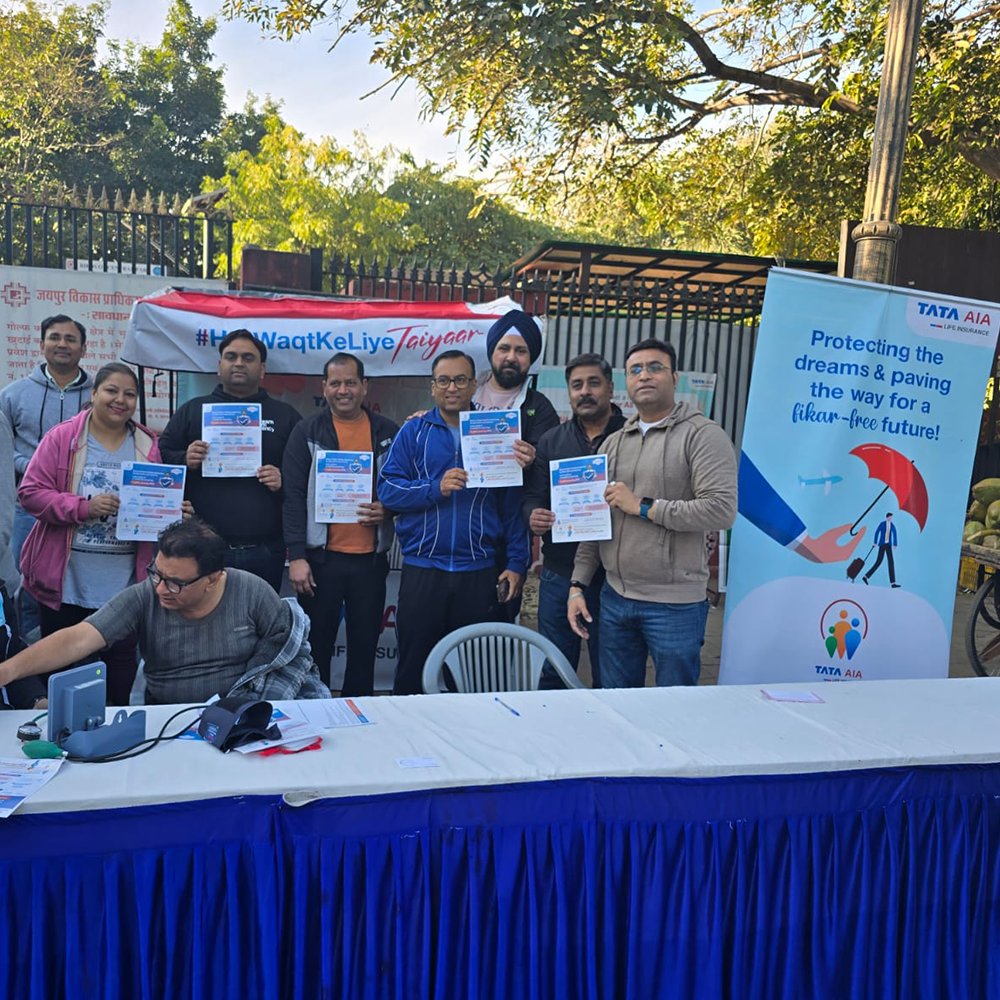 TataAIA_Life's tweet image. At Tata AIA Life Insurance, we believe that everyone—entrepreneurs, homemakers, and professionals alike—deserves financial security and protection for their loved ones. In our mission to drive #InsuranceForAll, we conducted three impactful activities in Jaipur: Insurance Mela,