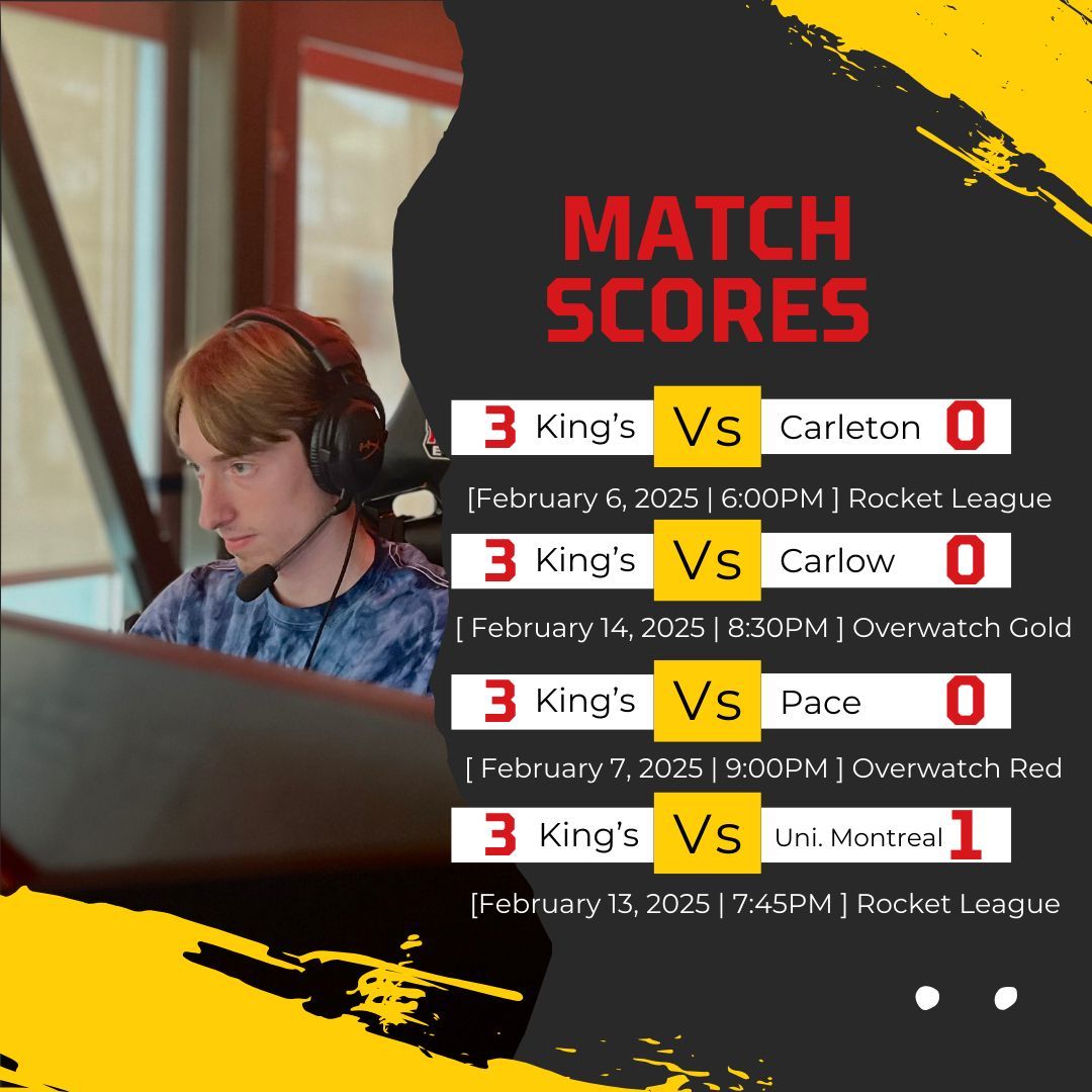 Talk about a clean sweep! 
Congratulations to our Rocket League and Overwatch teams on their first wins of the semester. 
#overwatch2 #rocketleague