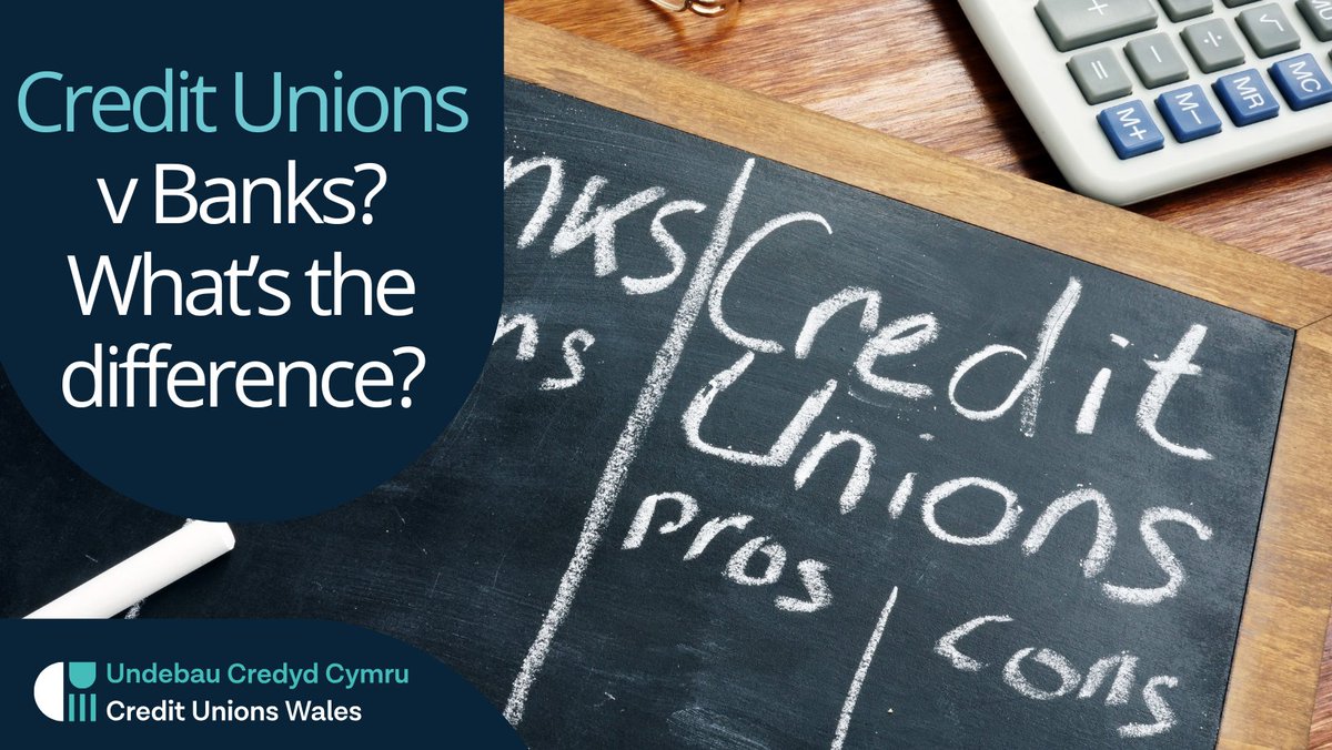 Do you know the difference between a bank and a credit union?

Credit unions are owned by their members and have a say in the running of the credit union, unlike banks.

Take a look at our website and find out!

creditunionsofwales.co.uk/credit-unions-…