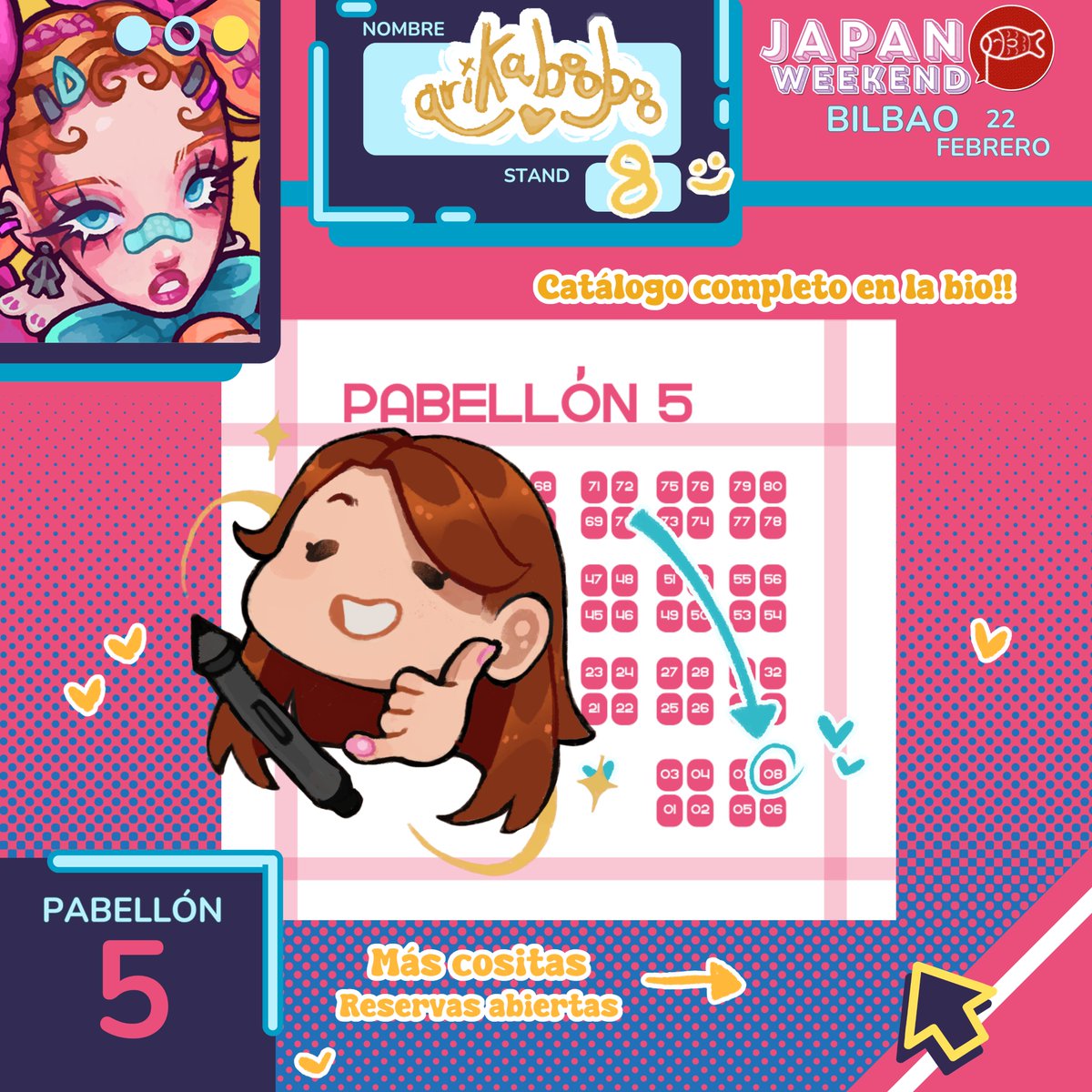 Arikabooboo's tweet photo. Hola buenas! aquí mi catálogo para #japanweekendbilbao jeje😗
Podéis encontrar el catálogo completo en este link (que ahora funciona mejor) https://t.co/PkIRGM9uoz
Allí nos vemos!!💖💖
#jwarte #jwmapa #japanweekend #artistalley #dibujos https://t.co/BqLjcDztjB