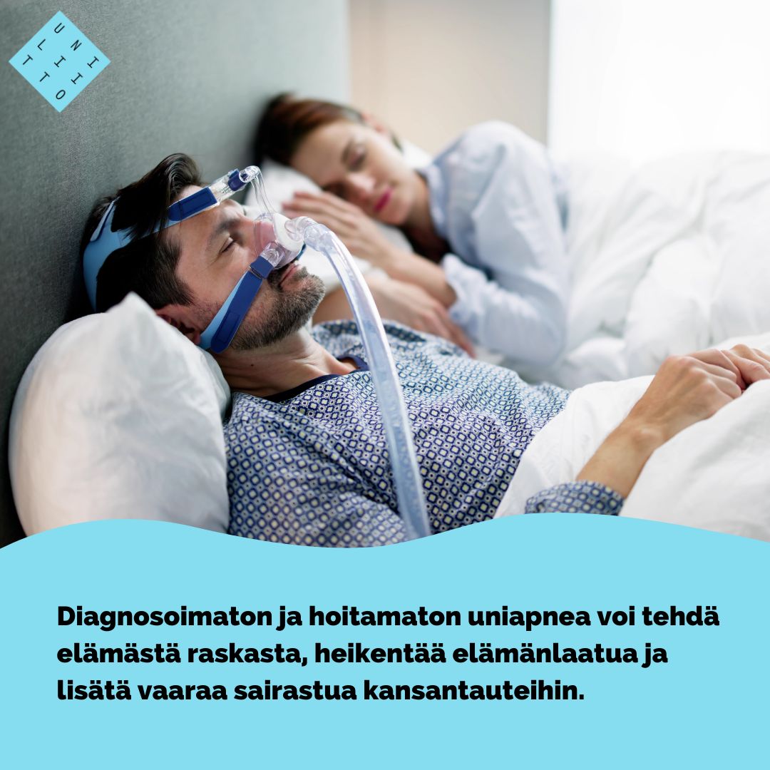 Onnistunut uniapnean hoito parantaa merkittävästi elämänlaatua ja lyhentää huomattavasti potilaan tulevaa sairaskertomusta. Vaikka vaikeaa uniapneaa ei saada hoidolla pois, vähempikin parannus entiseen voi olla iso asia.
