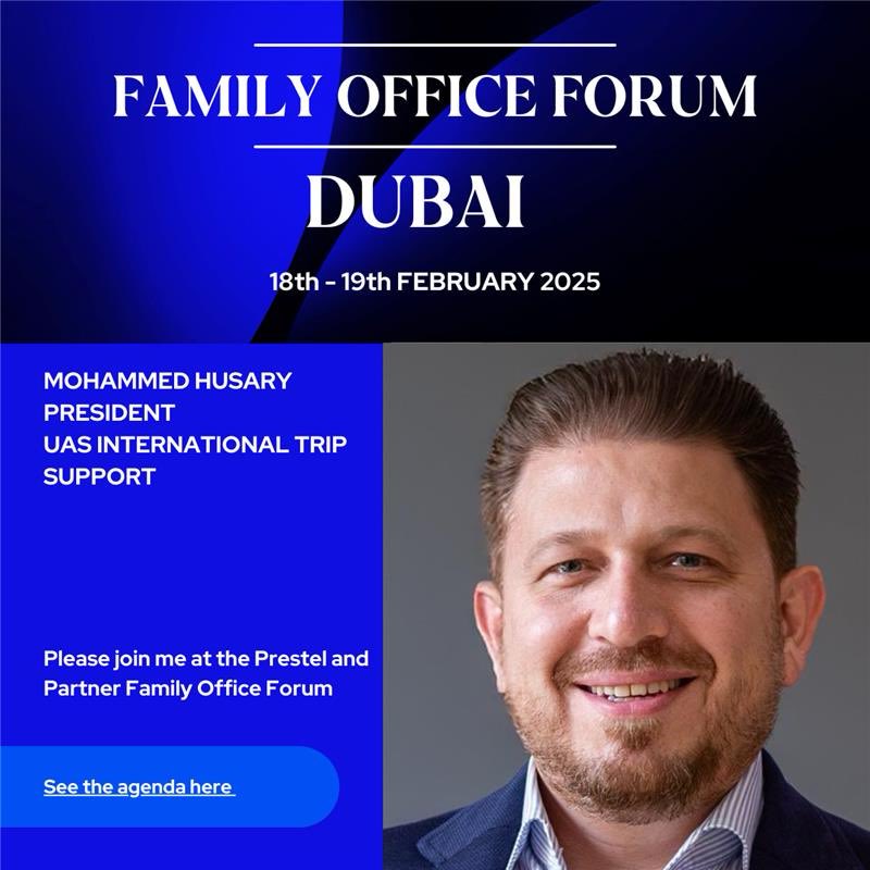 I’m delighted to be attending the Prestel &amp; Partner Family Office Forum Dubai 2025 tomorrow and to have been invited to share my thoughts on the power of private aviation as a strategic asset. 

I hope to see you on February 19th at The Palace Downtown, Dubai.

#BizAv #Dubai