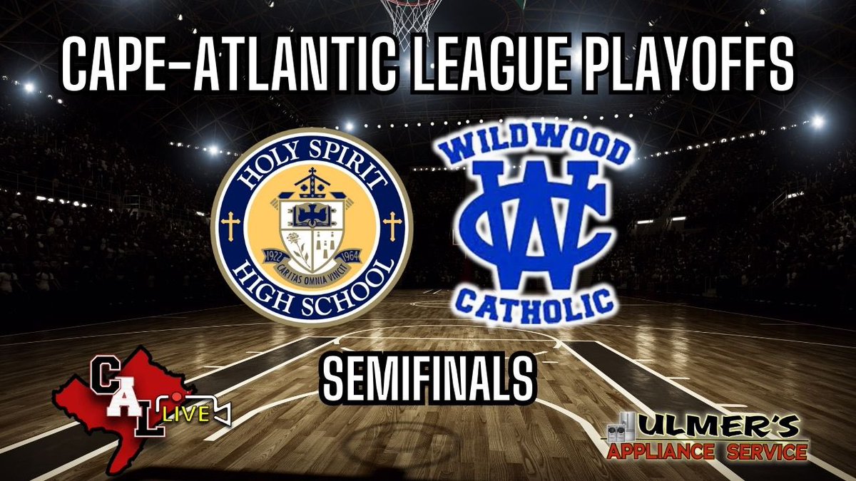 Cape-Atlantic LIVE Sports Media (@cal_livesports) on Twitter photo GAME DAY! We have a doubleheader in Atlantic City for the CAL Semifinals!
<a href="/OLMA_basketball/">Our Lady of Mercy basketball</a> takes on <a href="/MTHSAthletics1/">MTHS Athletics</a> at 5
<a href="/HSHS_Athletics/">Spartan Athletics</a> takes on <a href="/wcladycrusaders/">Wildwood Catholic Girls Basketball</a> at 7 🏀
🎙️: <a href="/nickkosko59/">Nick Kosko</a>
📺: youtube.com/playlist?list=… GAME DAY! We have a doubleheader in Atlantic City for the CAL Semifinals!
<a href="/OLMA_basketball/">Our Lady of Mercy basketball</a> takes on <a href="/MTHSAthletics1/">MTHS Athletics</a> at 5
<a href="/HSHS_Athletics/">Spartan Athletics</a> takes on <a href="/wcladycrusaders/">Wildwood Catholic Girls Basketball</a> at 7 🏀
🎙️: <a href="/nickkosko59/">Nick Kosko</a>
📺: youtube.com/playlist?list=…