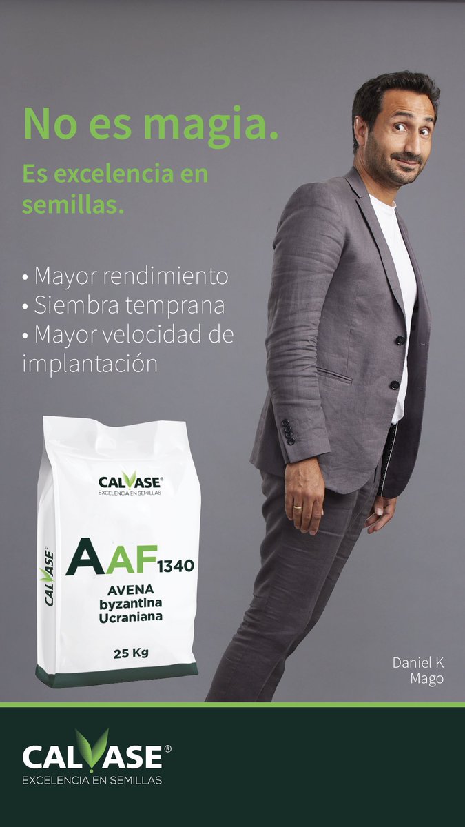 CalvaseUy's tweet photo. No es magia 🪄 😲
Es la Avena Ucraniana AF1340 👊

📲 Consulte a nuestro equipo 

Calvase, Excelencia en Semillas 😉🇺🇾 https://t.co/y9SgZzLJDe