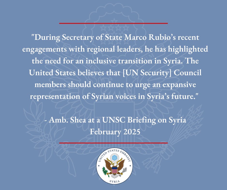 U.S. Embassy Syria tweet media